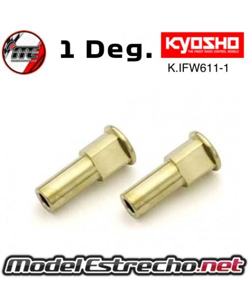 TRAVESAÑOS 1 Deg. PORTA MANGUETA DELANTERO KYOSHO INFERNO MP10 BRONCE K.IFW611-1