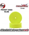 LLANTA DELANTERA SLIM 1/10 2WD AMARILLA SCHUMACHER 12mm (2U.) U7455