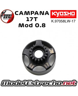 CAMPANA DE EMBRAGUE 17 SP KYOSHO Mod 0.8 K.97058LW-17