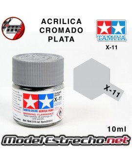 ACRILICO X-11 CROMADO PLATA 23ml