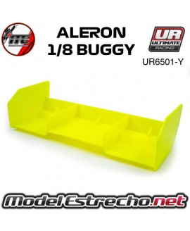 ALERON TRASERO PLASTICO 1/8 BUGGY AMARILLO ULTIMATE  UR6501-Y