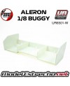 ALERON TRASERO PLASTICO 1/8 BUGGY BLANCO ULTIMATE UR6501-W