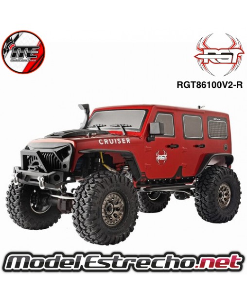 COCHE CRAWLER ROCK CRUISER 1/10 RGT86100-R V2 4x4 WATERPROOF ROJO RTR RGT86100V2-R