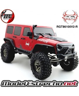 COCHE CRAWLER ROCK CRUISER 1/10 RGT86100-R V2 4x4 WATERPROOF ROJO RTR RGT86100V2-R
