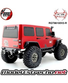 COCHE CRAWLER ROCK CRUISER 1/10 RGT86100-R V2 4x4 WATERPROOF ROJO RTR RGT86100V2-R