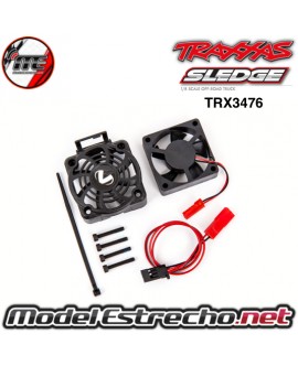 KIT SOPORTE Y VENTILADOR TRAXXAS SLEDGE  3476