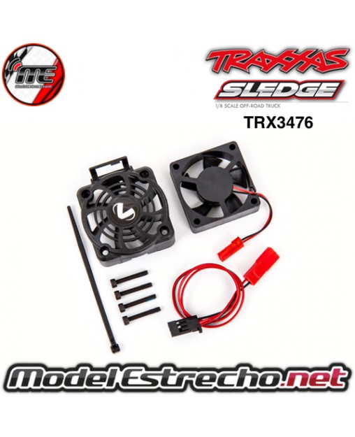 KIT SOPORTE Y VENTILADOR TRAXXAS SLEDGE  3476