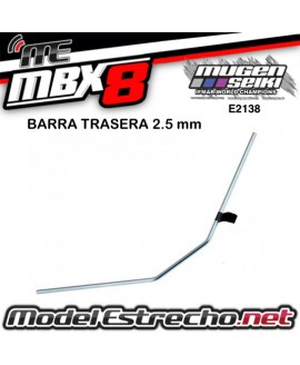 BARRA ESTABILIZADORA TRASERA 2.5mm MUGEN MBX E2138