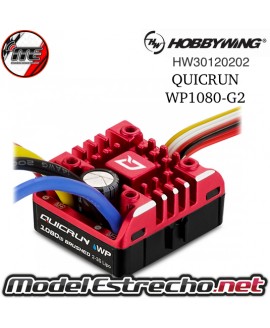 HOBBYWING QUICRUN 1080 WP 80A. CRAWLER BRUSHED ESC 1:8 & 1:10