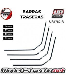 SET BARRAS ESTABILIZADORAS ULTIMATE TRASERAS MUGEN, ASSOCIATED, XRAY (4U.) UR1782