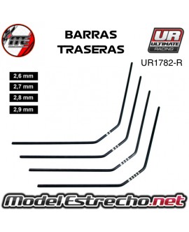 SET BARRAS ESTABILIZADORAS ULTIMATE TRASERAS MUGEN, ASSOCIATED, XRAY (4U.) UR1782