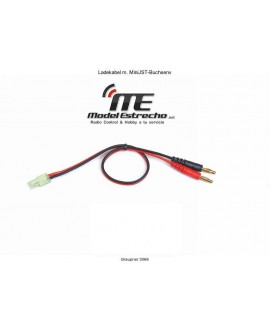 CABLE DE CARGA BANANA 4 mm A MINI TAMIYA