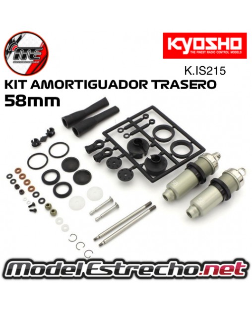 KIT AMORTIGUADOR TRASERO HD COATTING 58mm KYOSHO INFERNO MP10 K.IS215