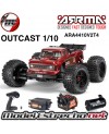 ARRMA OUTCAST 1/10 4x4 4S V2 BLX STUNT TRUCK RTR ROJO ARA4410V2T4