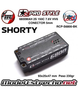 BATERIA SHORTY 6800MAH 150C RC PROSTYLE