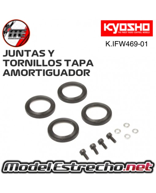 JUNTAS Y TORNILLOS TAPA AMORTIGUADOR KYOSHO INFERNO MP9 TKI4 MP10 K.IFW469-01