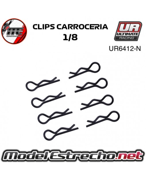 copy of CLIPS CARROCERIA 1/8 L+R ROJOS ( 8U.)