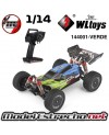 COCHE ELECTRICO RTR 1/14 BUGGY 4WD 2.4 MOTOR 550 60Km/h WLTOYS VERDE