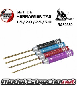 SET DE HERRAMIENTA HSS TITAN PLATED 1.5 / 2.0 / 2.5 /3.0 mm RA50350