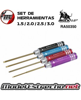 SET DE HERRAMIENTA HSS TITAN PLATED 1.5 / 2.0 / 2.5 /3.0 mm RA50350