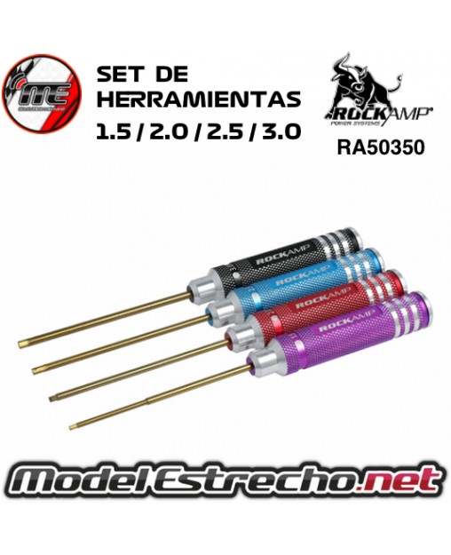 SET DE HERRAMIENTA HSS TITAN PLATED 1.5 / 2.0 / 2.5 /3.0 mm RA50350