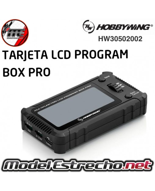 TARJETA PROGRAMADORA HOBBYWING MULTIFUNCIONES LCD PROGRAMABLE