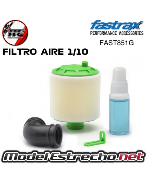FILTRO DE AIRE FASTRAX 1/10 VERDE COMPLETO FAST851G