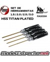 SET DE HERRAMIENTA HSS TITAN PLATED 1.5 / 2.0 / 2.5 /3.0 mm RA50304