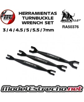 HERRAMIENTA TURNBUCKLE WRENCH ROCKAMP 3 - 4 - 4.5 - 5.5 - 7mm RA50376