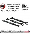 HERRAMIENTA TURNBUCKLE WRENCH ROCKAMP 3 - 4 - 4.5 - 5.5 - 7mm RA50376