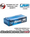 BATERIA LRP SHORTY 7.6v. LIPO HV 6200mah GRAPHENE 135c/65c