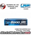 BATERIA LRP SHORTY 7.6v. LIPO HV 6200mah GRAPHENE 135c/65c