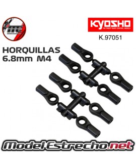 HORQUILLAS DE ROTULAS 6,8mm M4 KYOSHO (8) HG K.97051