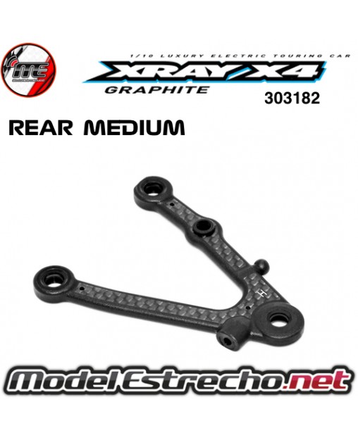 XRAY X4 CFF REAR LOWER ARM INNER SHOCK POSITION MEDIUM RIGHT 303182-M