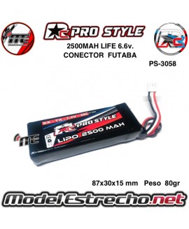 BATERIA RX/TX RC PROSTYLE LIFE 2500mha 6,6v PS-3058