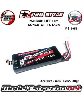 BATERIA RX/TX RC PROSTYLE LIFE 2500mha 6,6v PS-3058