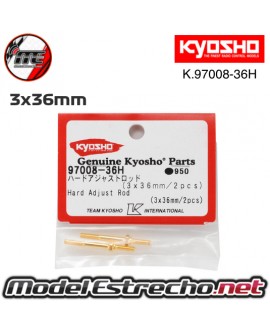 TIRANTES REGULABLES KYOSHO 3x38mm DUROS ( 2U. ) K.97008-36H