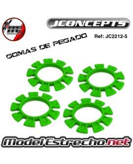 GOMA PEGADO NEUMATICOS JCONCEPTS VERDE 1/8 y 1/10 (4U.) JC2212-5