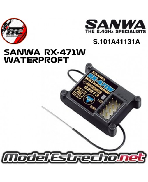 RECEPTOR SANWA RX-471W FHSS 2.4 Ghz WATERPROFT