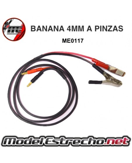 CABLE CARGA BANANA 4mm A XT90