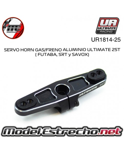 SERVO HORN GAS/FRENO ALUMINIO 25T FUTABA UR1814-25