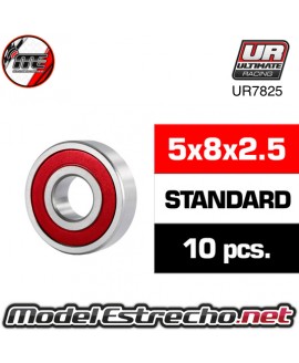 RODAMIENTO  5x8x2.5mm HS TAPAS GOMA (10U.) ur7825