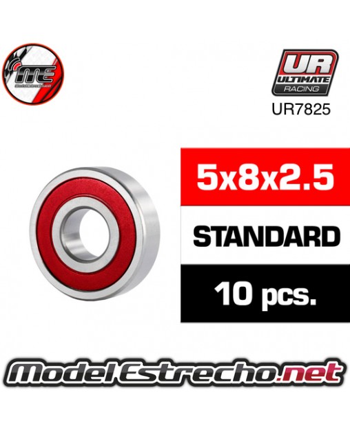 RODAMIENTO  5x8x2.5mm HS TAPAS GOMA (10U.) ur7825