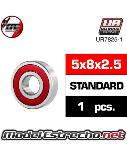 RODAMIENTO  5x8x2.5mm HS TAPAS GOMA (1U.) UR7825-1