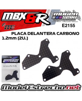 PLACA CARBONO TRAPECIO DELANTERO MUGEN MBX8/8R (2U.) (1.2mm) e2155