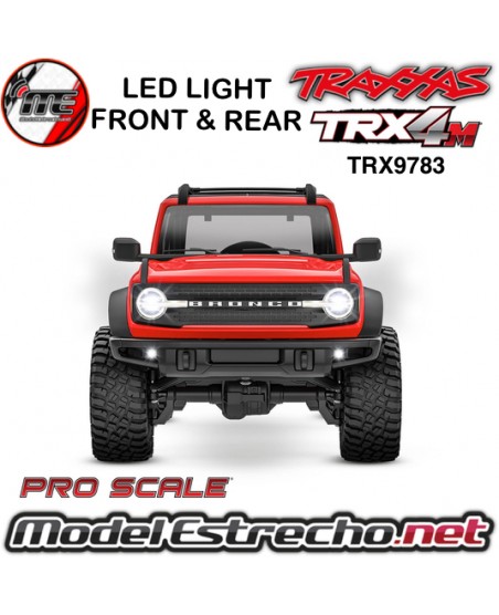 SET LUCES LED DELANTERO TRASERO BRONCO TRAXXAS 1/18