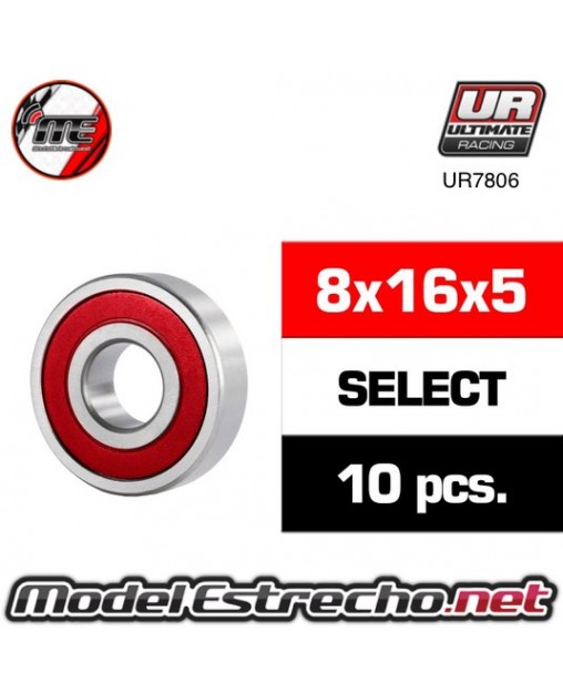 BALL BEARINGS, BLACK RUBBER SEALED (4X10X4MM) (2)