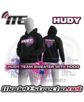 SUDADERA HUDY NEGRA CON CAPUCHA M