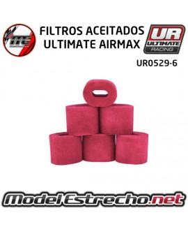 ESPUMAS FILTRO ACEITADOS ULTIMATE AIRMAX (6U.) UR0529-6