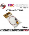 CABLE DE CARGA XT60 a FUTABA 30cm PINK PERFORMANCE PP0-1002FUT